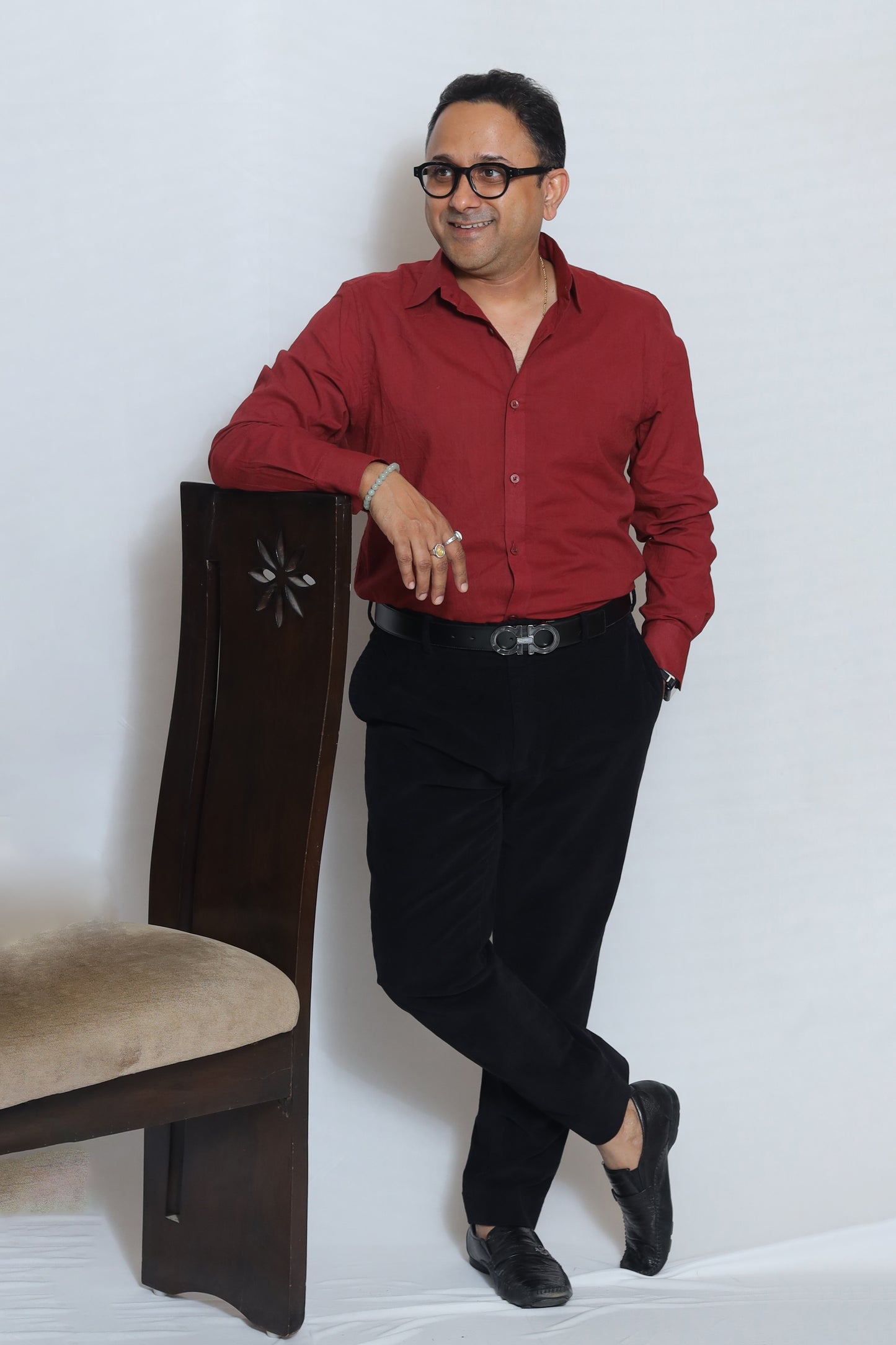 MAROON PLAIN SHIRT