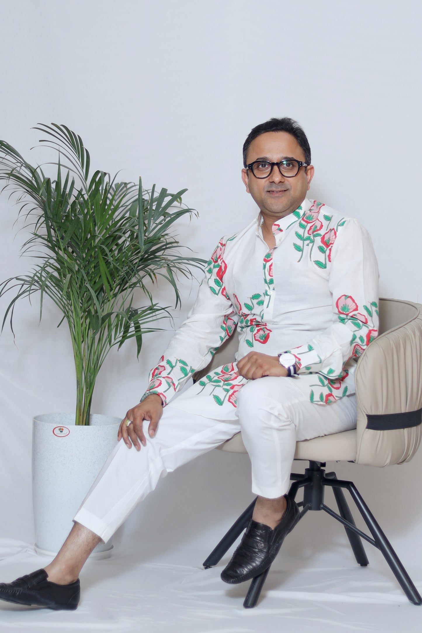 FLORAL PRINTED MEN'S KURTA