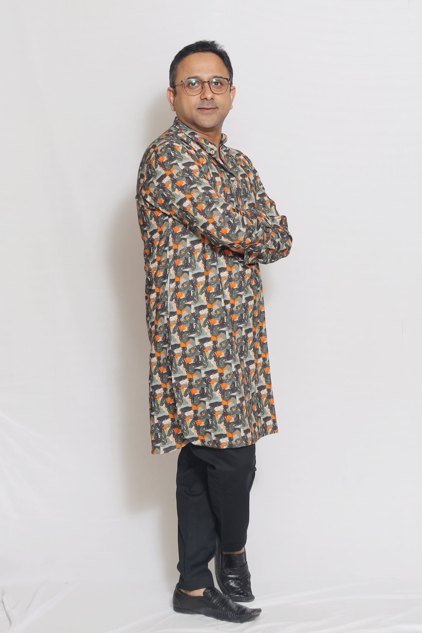 TROPICAL PRINTED MEN'S KURTA