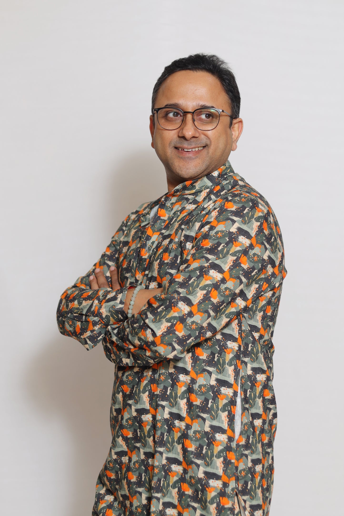 TROPICAL PRINTED MEN'S KURTA