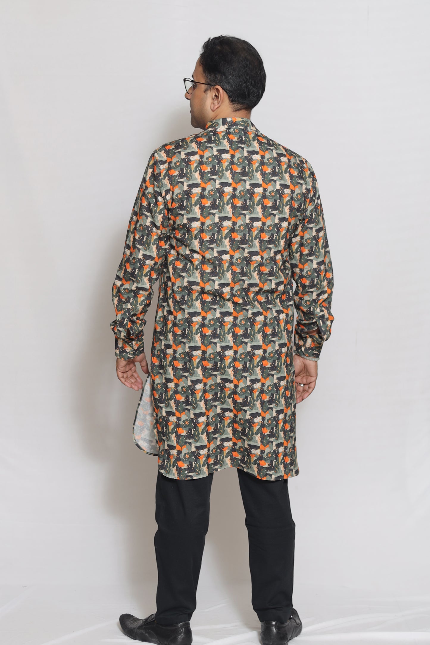 TROPICAL PRINTED MEN'S KURTA