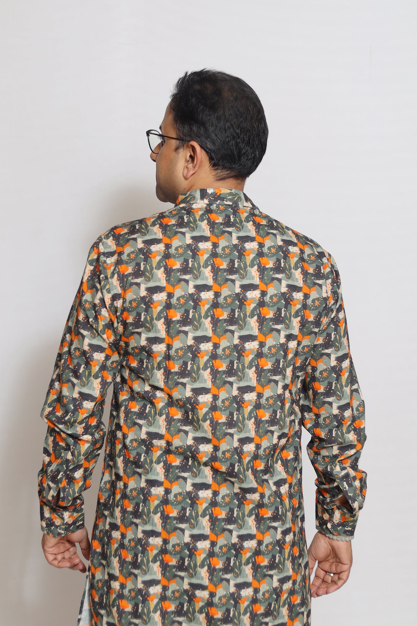 TROPICAL PRINTED MEN'S KURTA