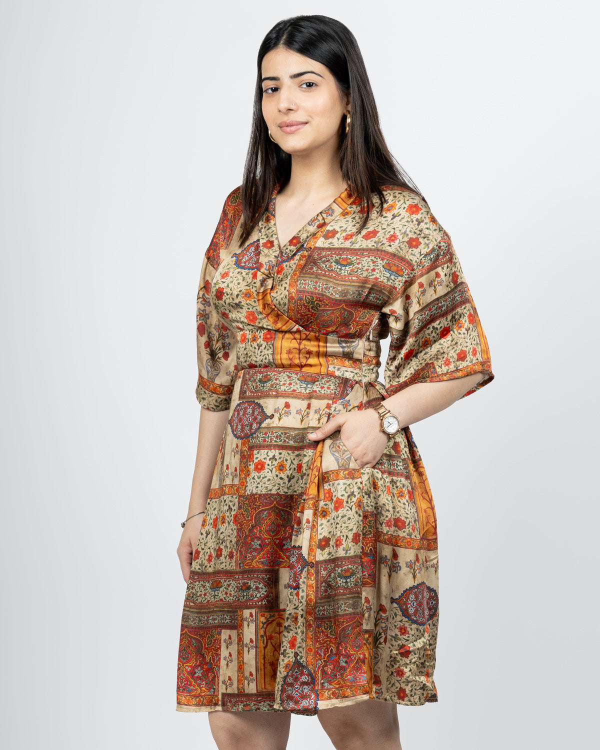 MOSAIC PRINT DRESS