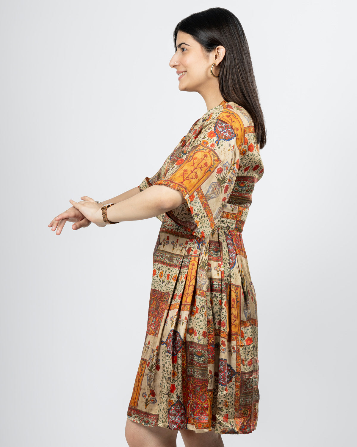 MOSAIC PRINT DRESS
