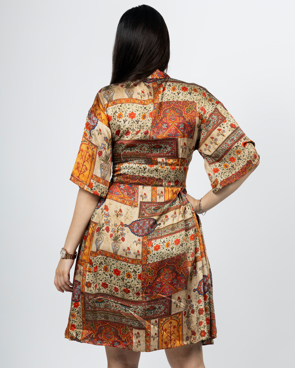 MOSAIC PRINT DRESS