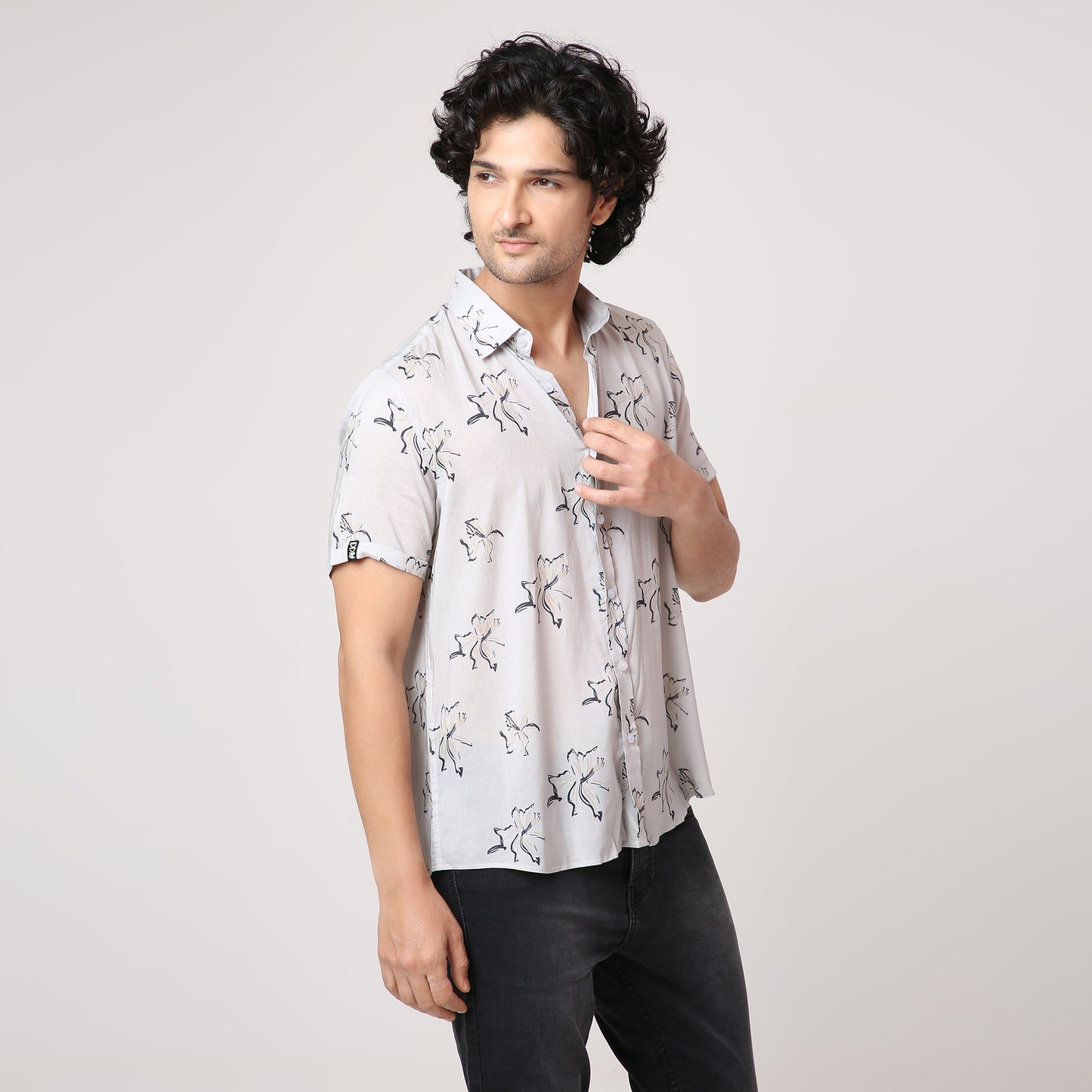 ABSTRACT FLORAL SHIRT