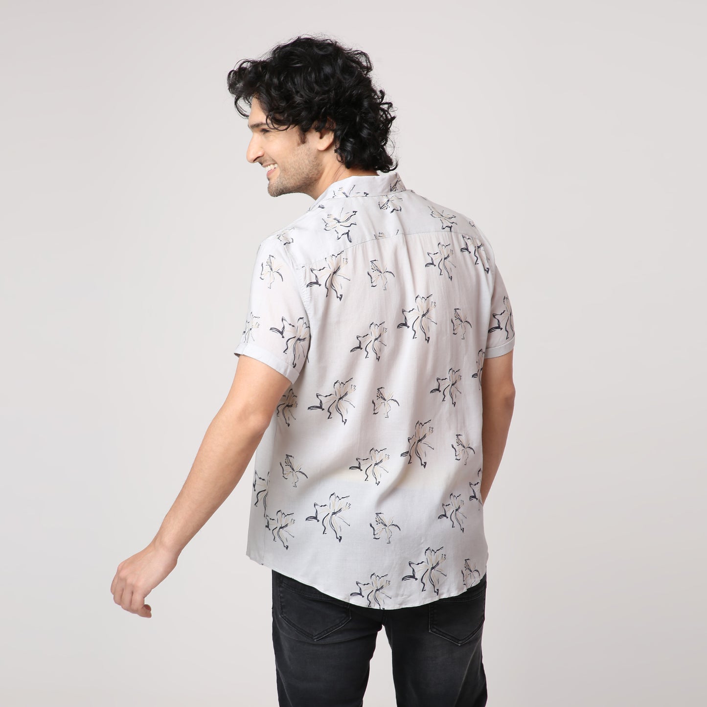 ABSTRACT FLORAL SHIRT