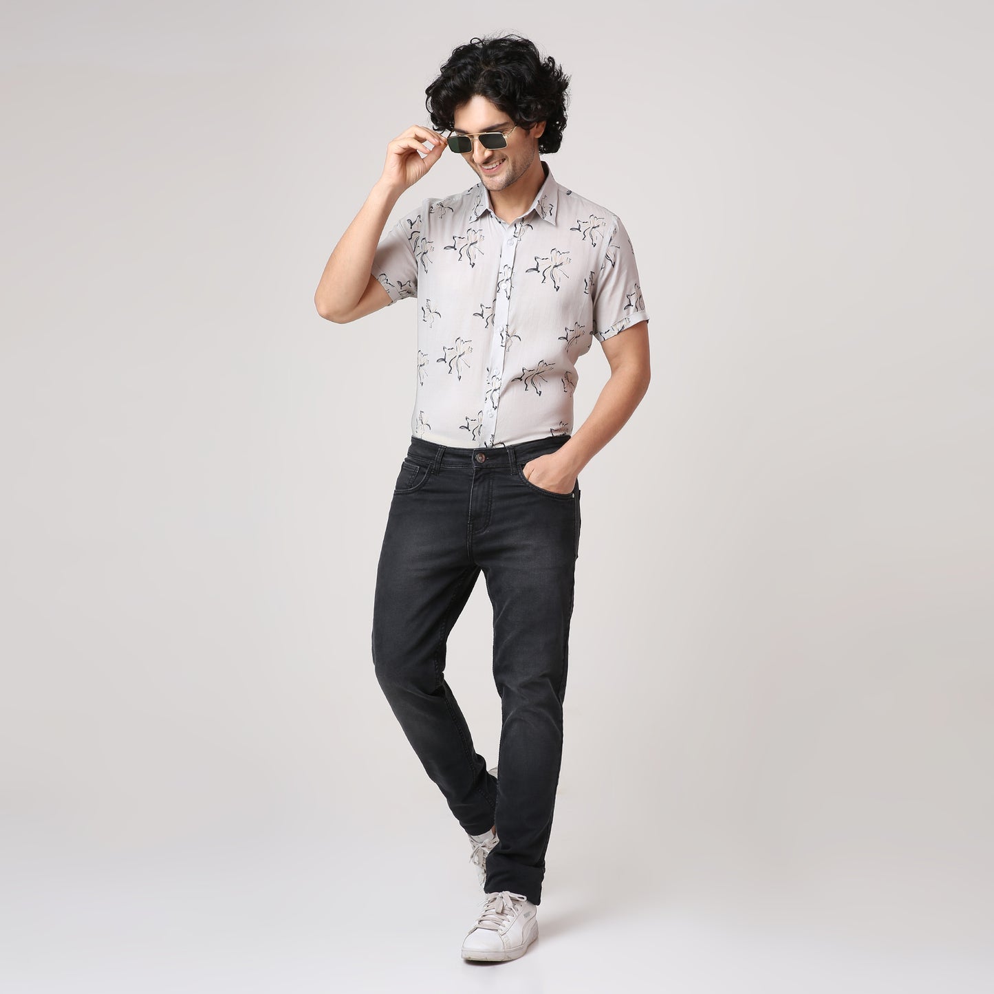 ABSTRACT FLORAL SHIRT
