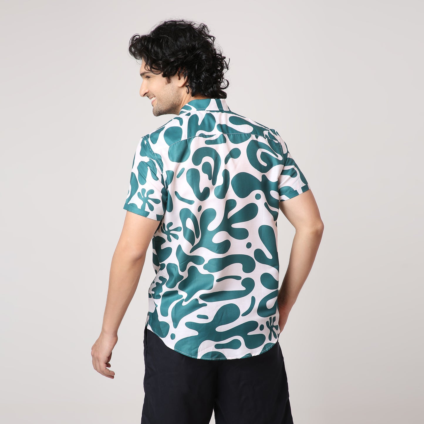 GREEN ABSTRACT SHIRT