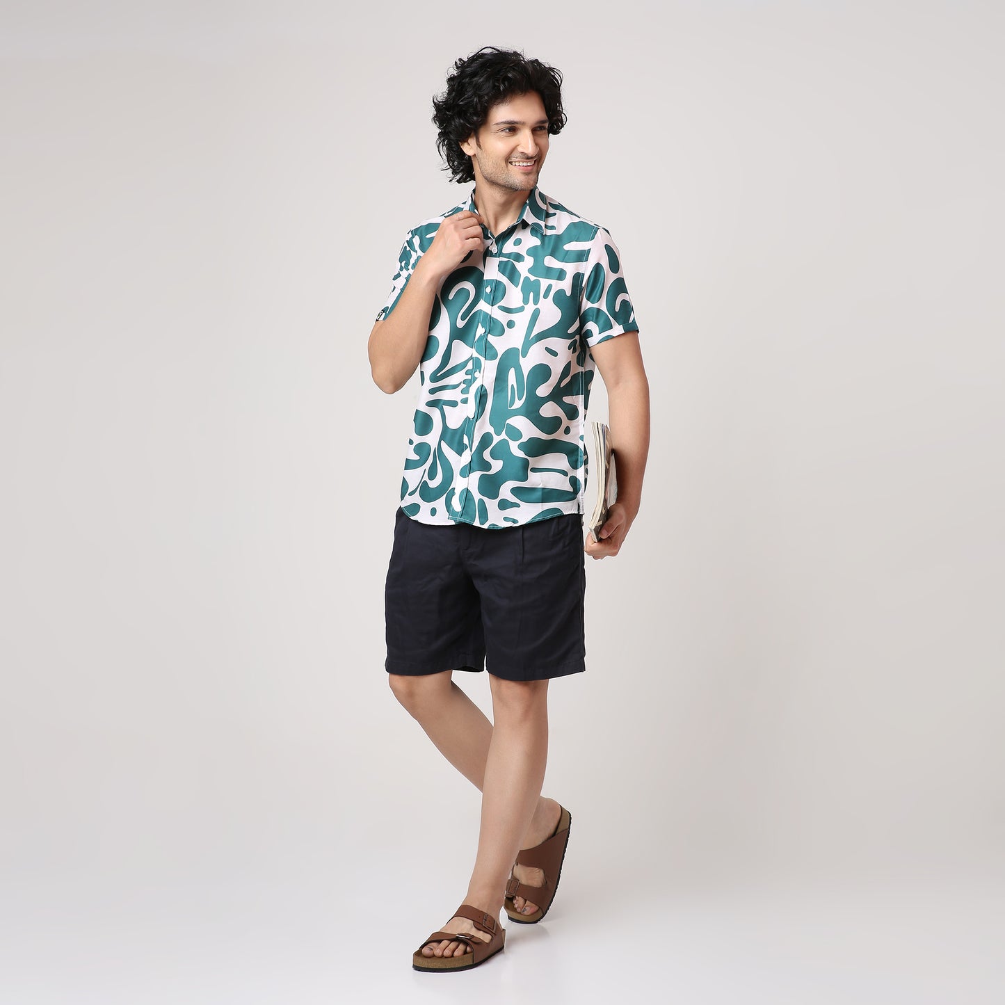 GREEN ABSTRACT SHIRT