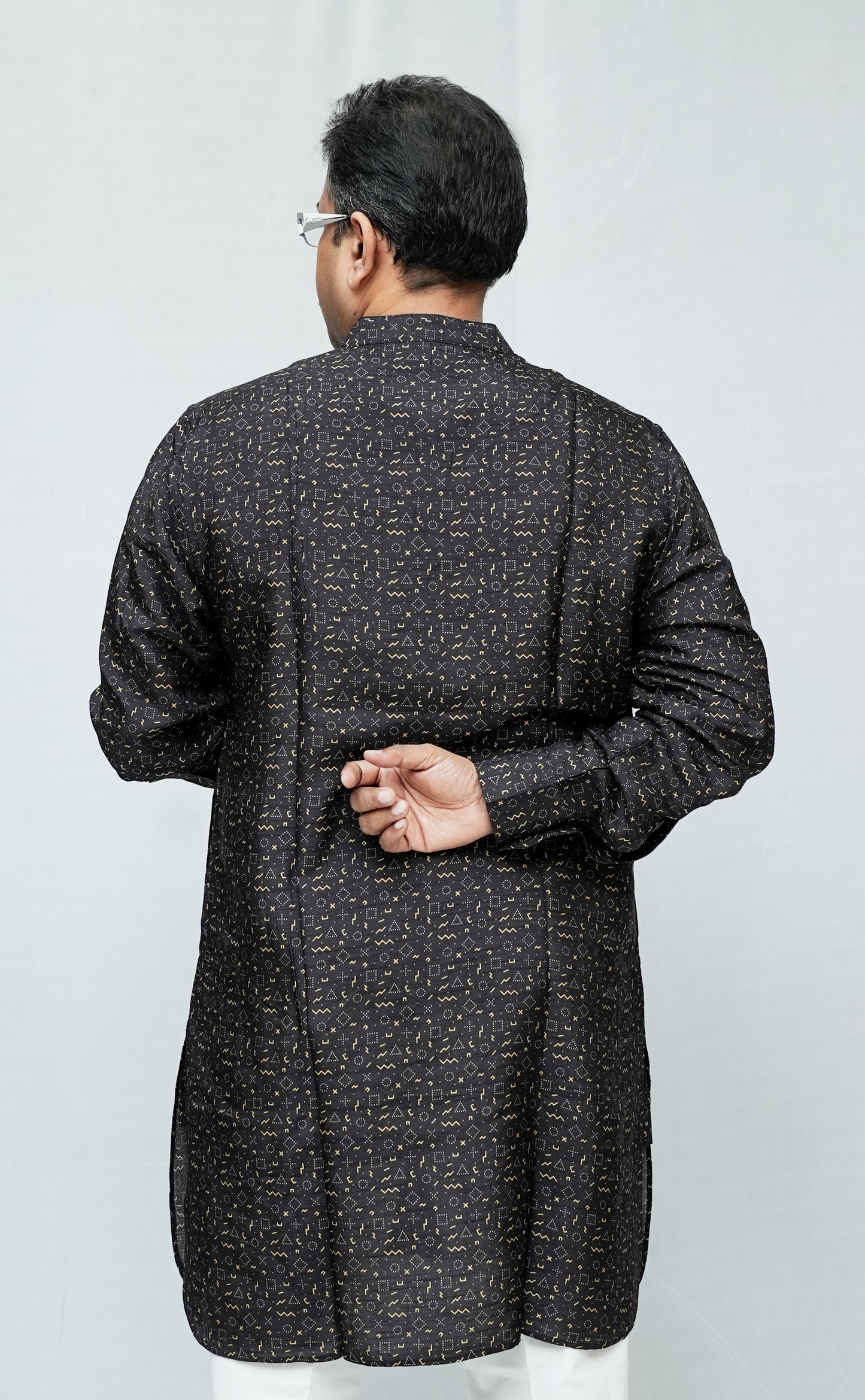 ABSTRACT PRINT MEN'S KURTA
