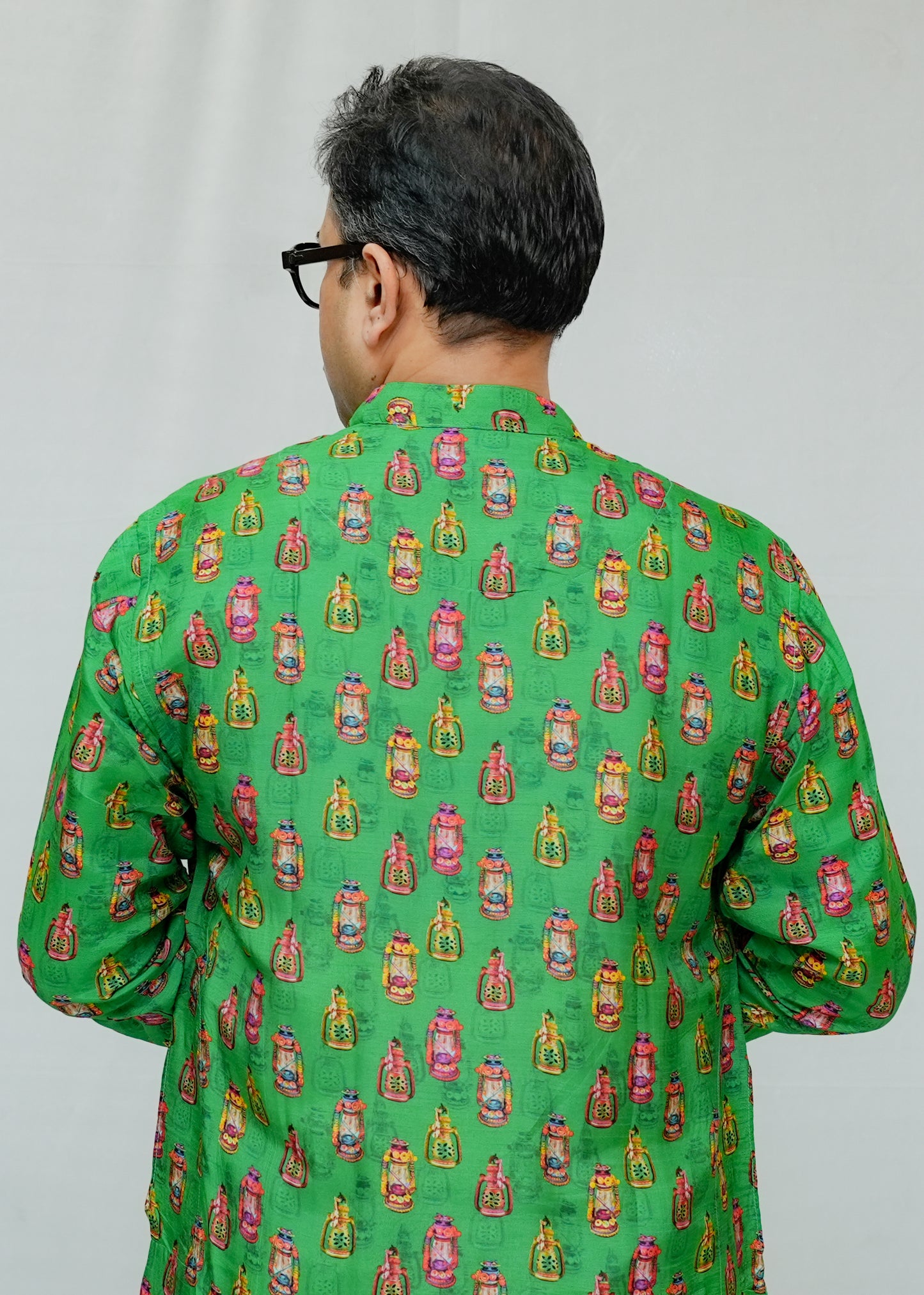 LANTERN PRINTED MEN'S KURTS