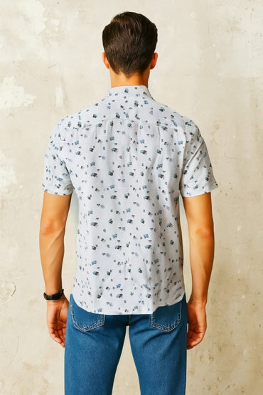 MULTICOLOR CARD PRINT SHIRT