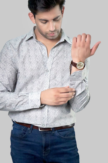 FINE STRIPE PRINTED SHIRT