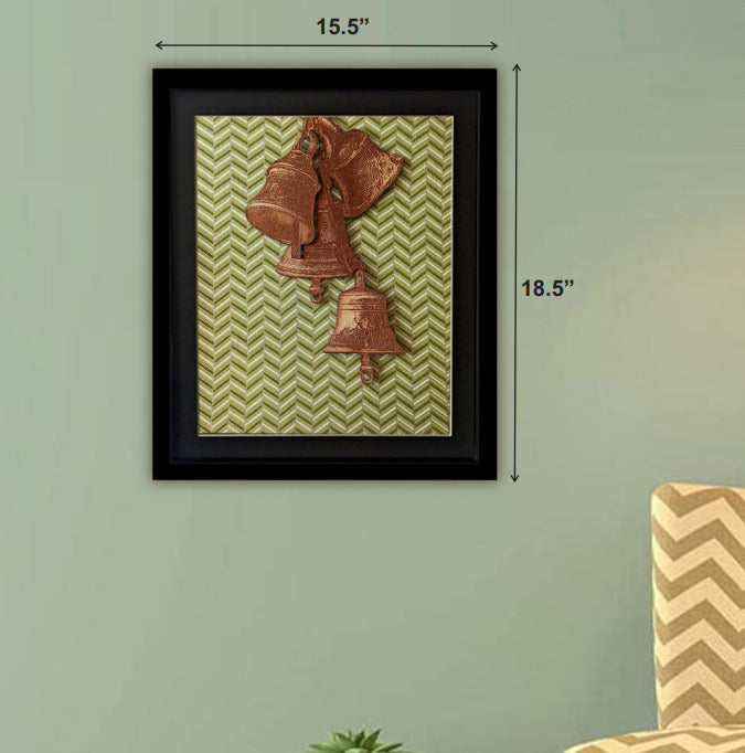 TEMPLE BELLS FRAME - Hand Block Print on Cotton