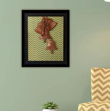 TEMPLE BELLS FRAME - Hand Block Print on Cotton