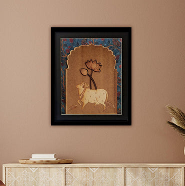 PICHWAI FRAME - Hand Block Print on Silk