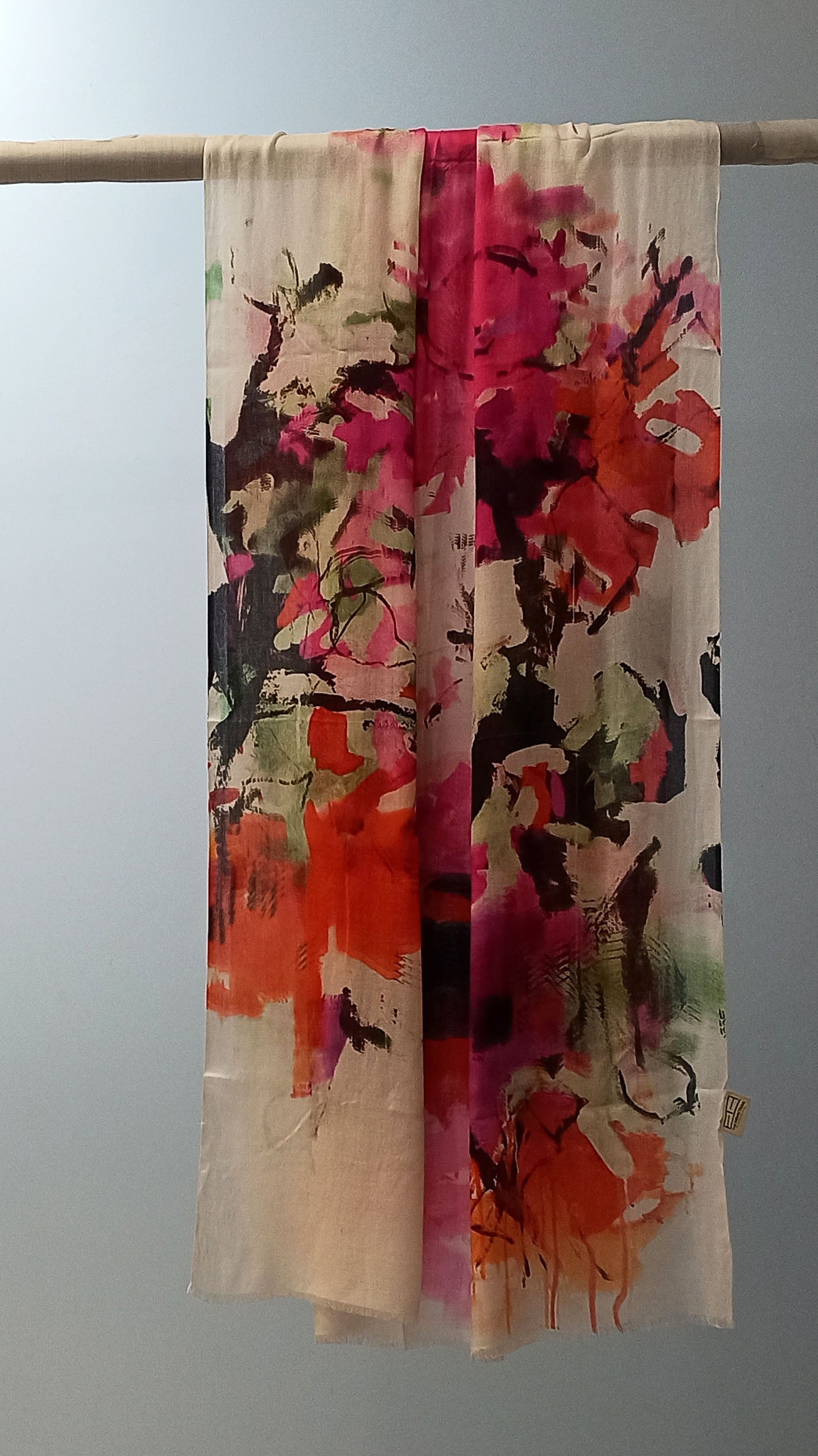 ABSTRACT FLORAL SCARF