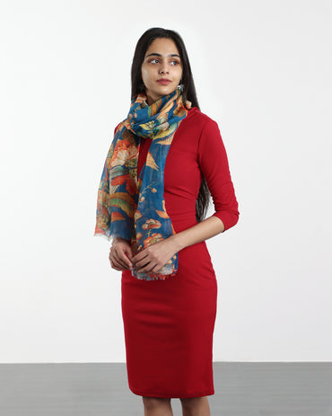 JADE TROPICAL FOREST SCARF