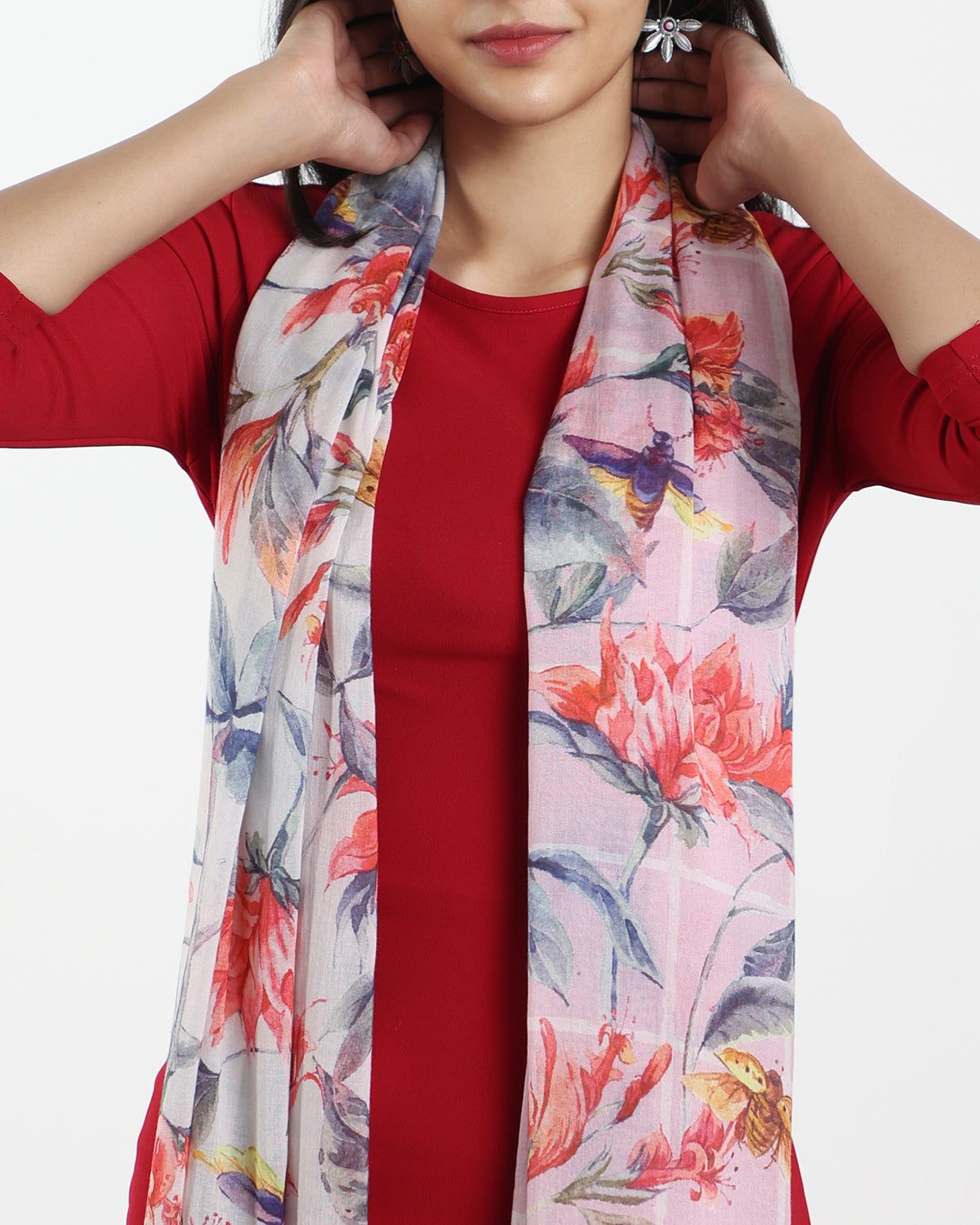 ROSETTE GARDEN SCARF