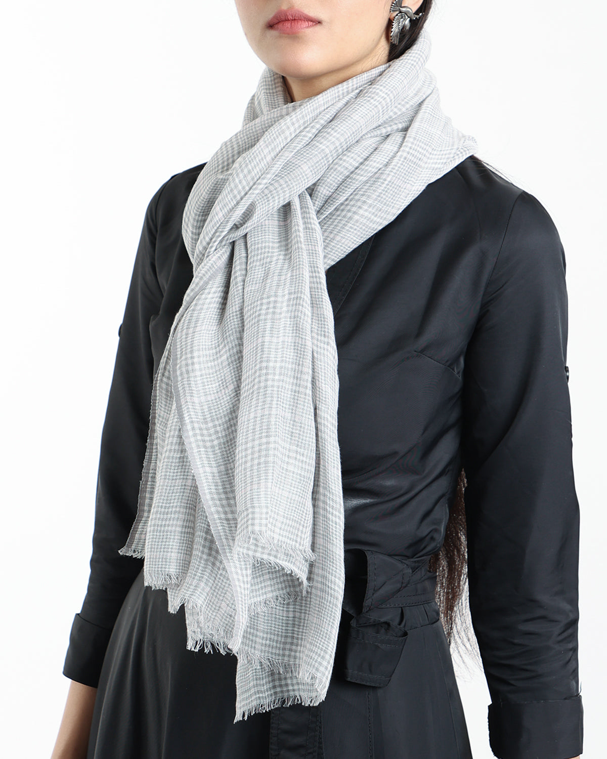 STEEL CLASSIC CHECK SCARF