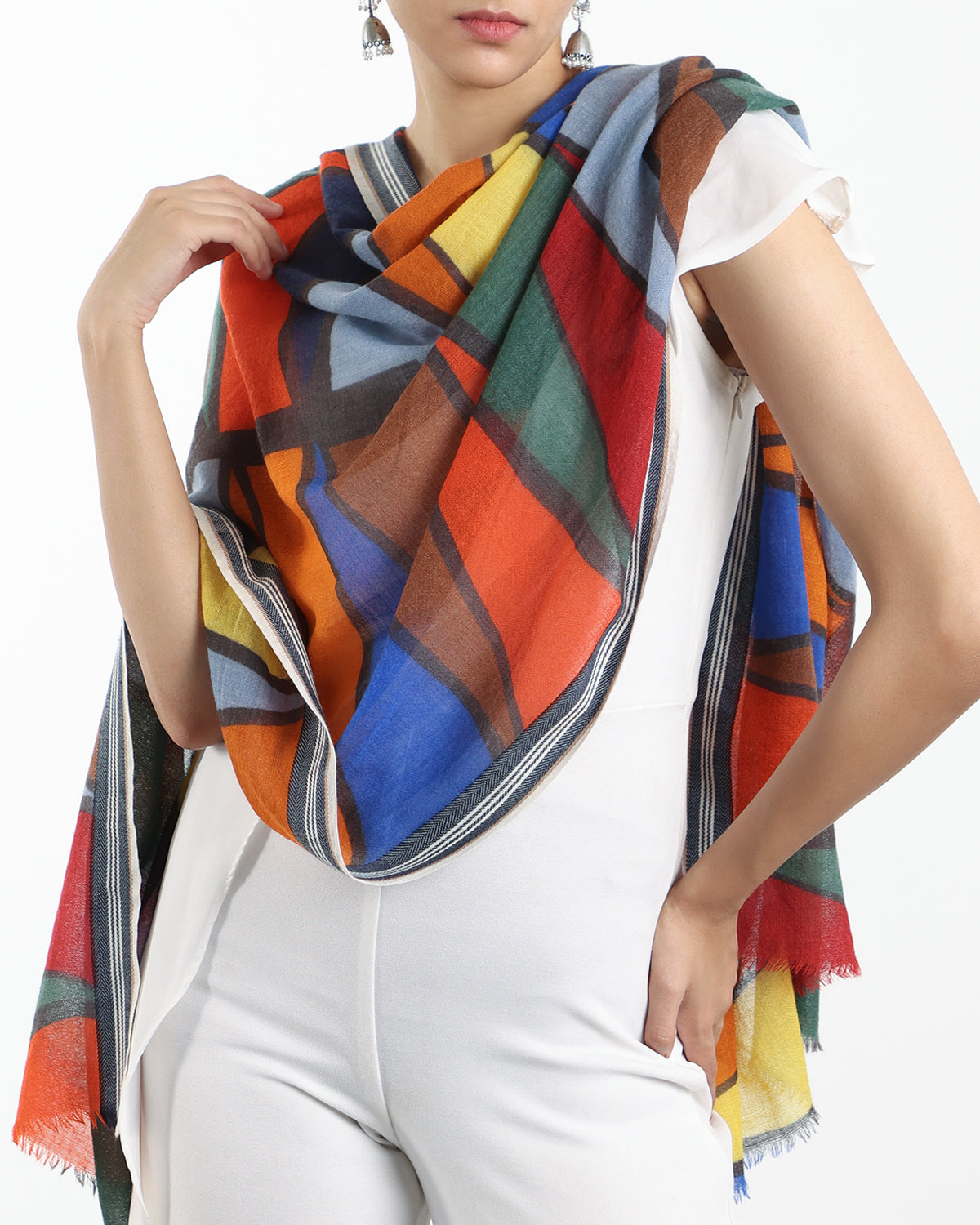 RAINBOW TRIANGLE SCARF