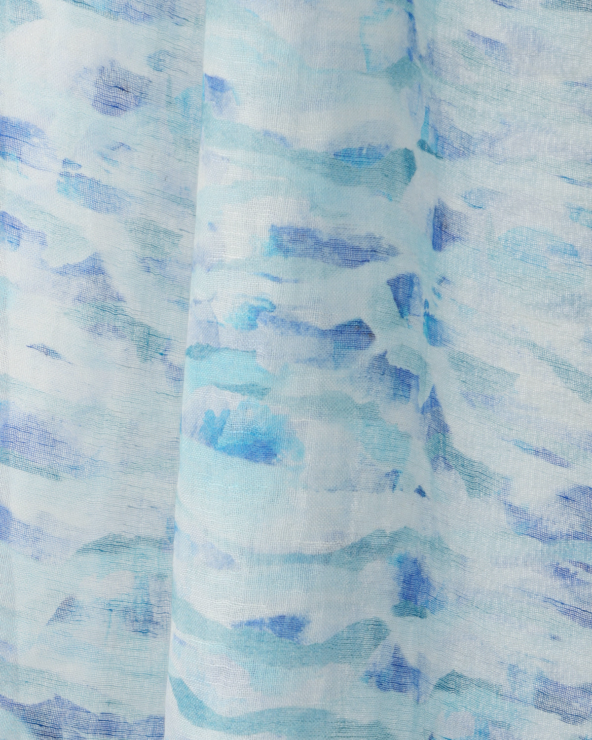 TURQUOISE WAVE SCARF