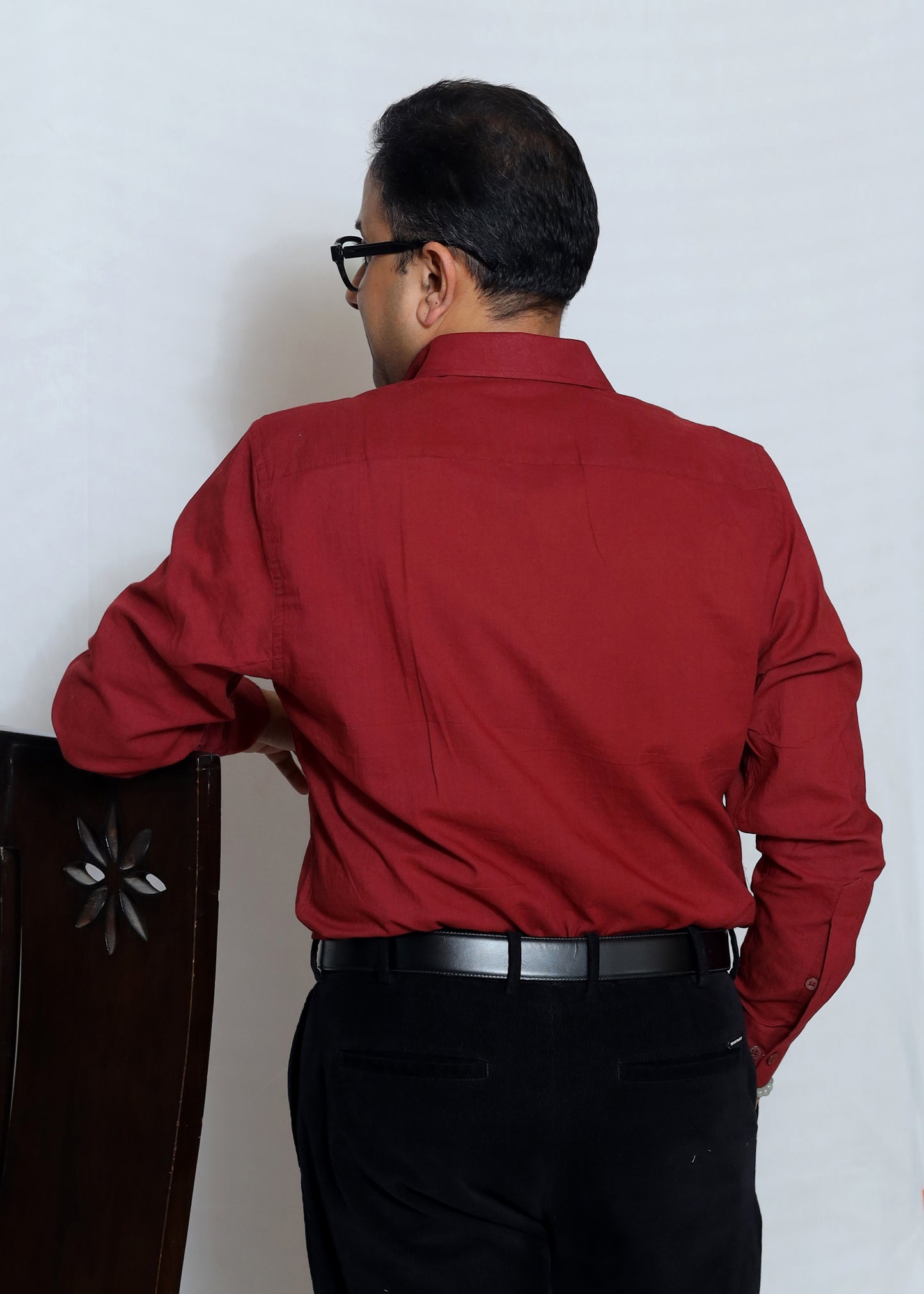 MAROON PLAIN SHIRT
