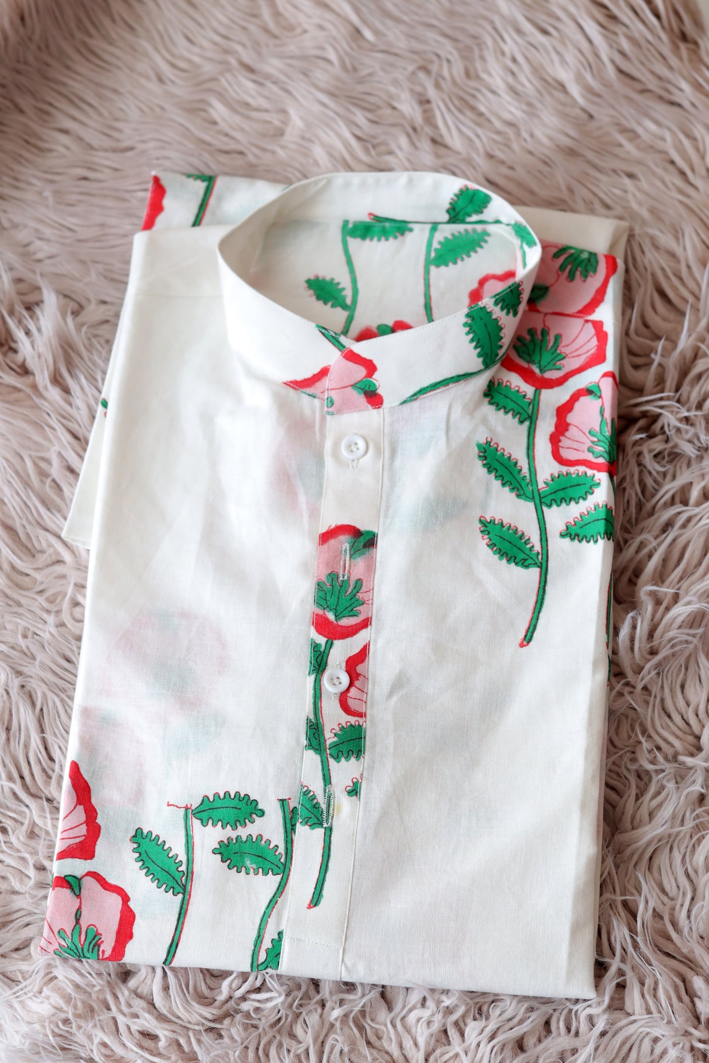 FLORAL PRINTED MEN'S KURTA