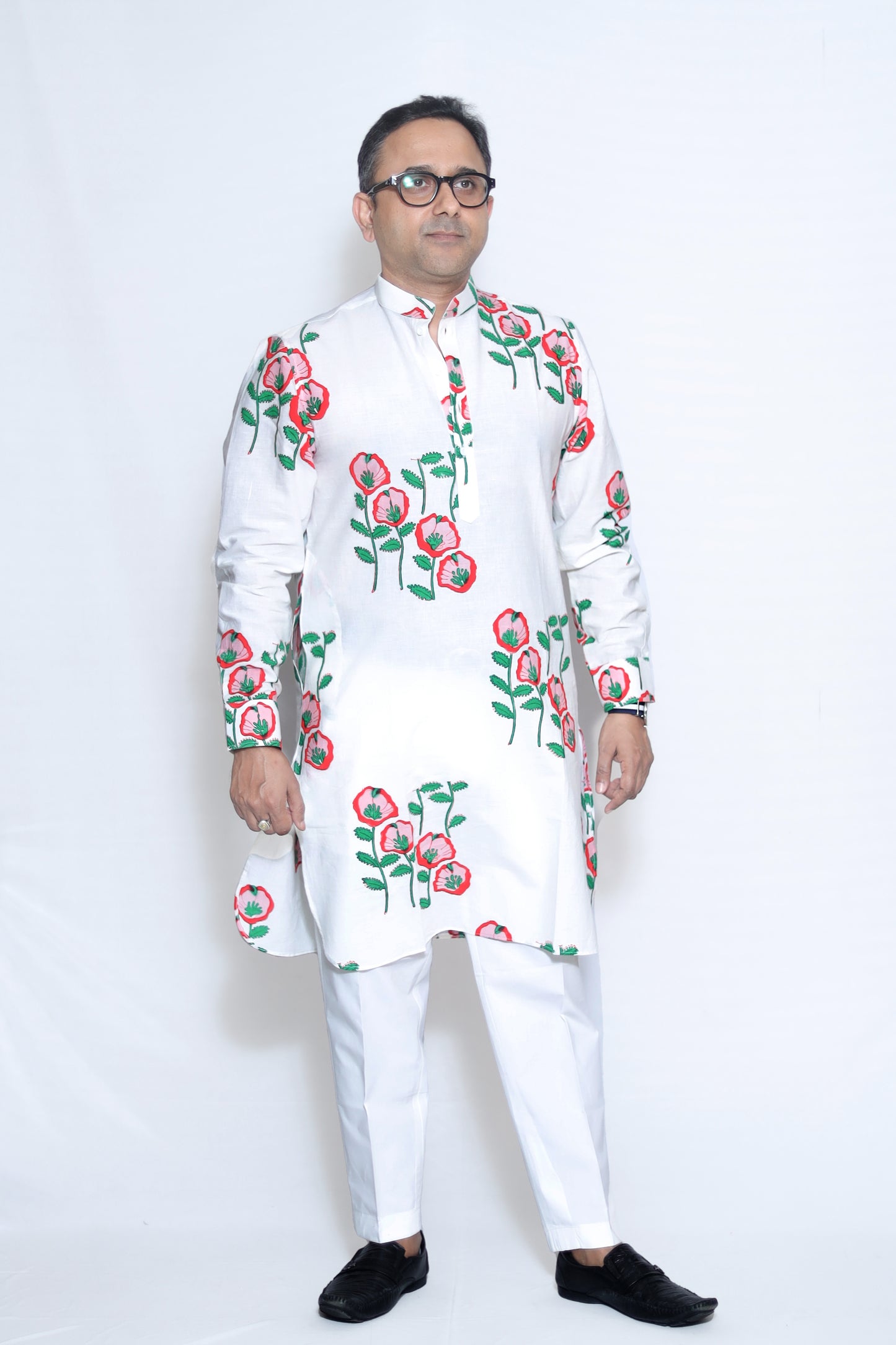 FLORAL PRINTED MEN'S KURTA