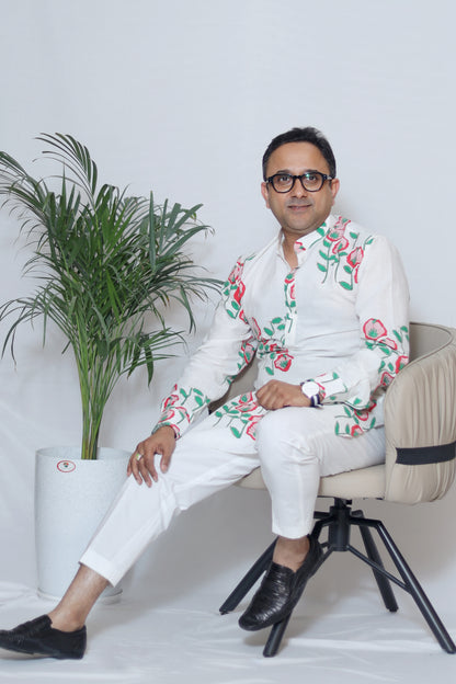 FLORAL PRINTED MEN'S KURTA