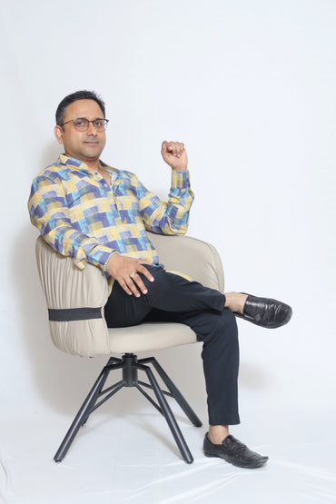 GEOMETRIC PRINTED MEN'S KURTA