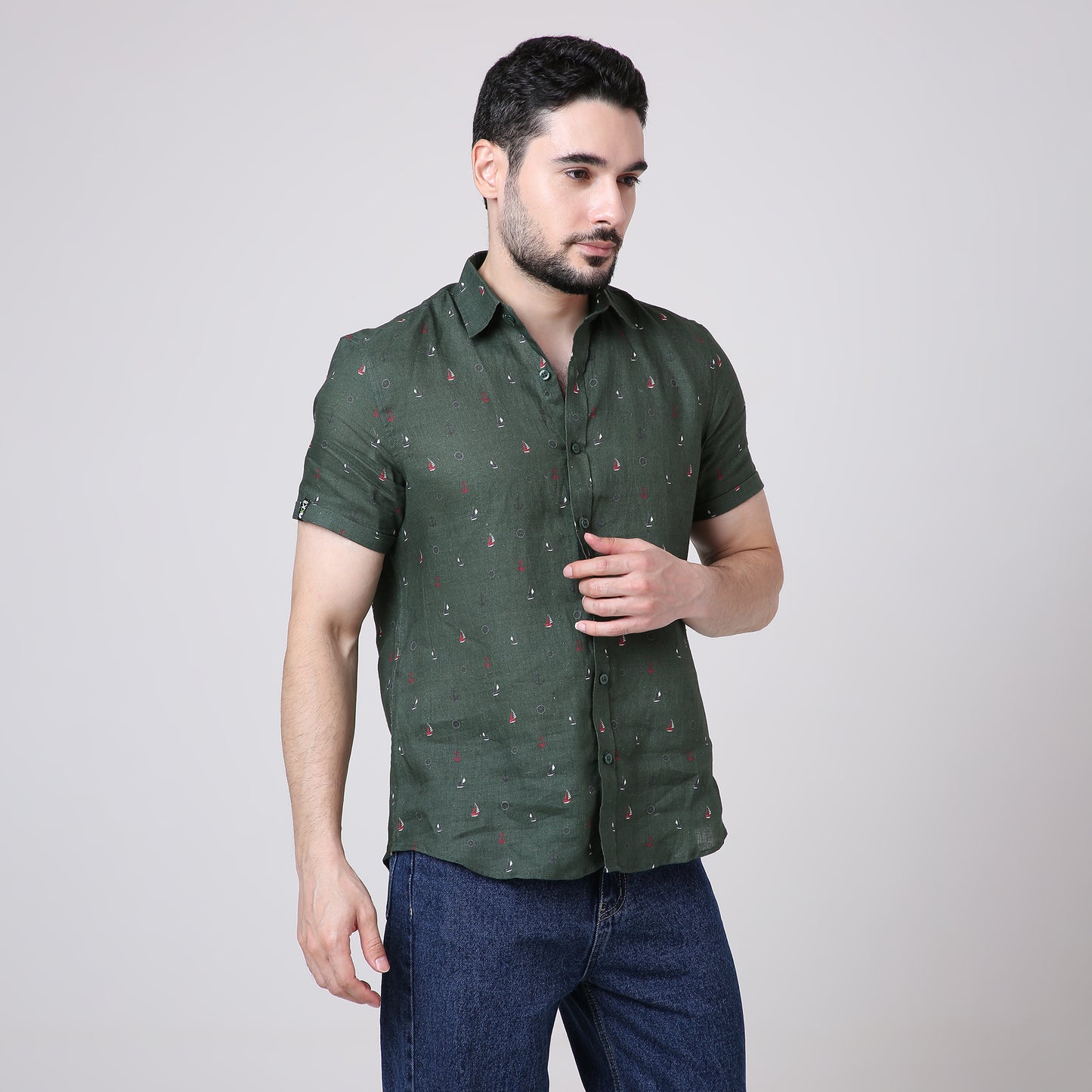 NAUTICAL LINEN SHIRT