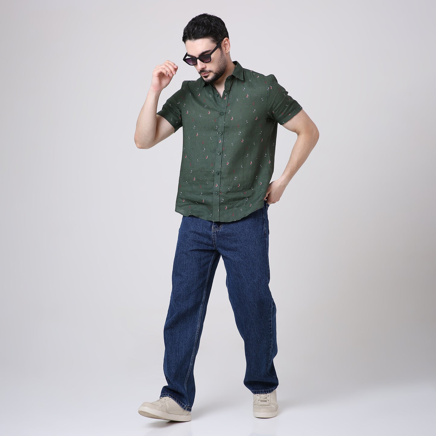 NAUTICAL LINEN SHIRT
