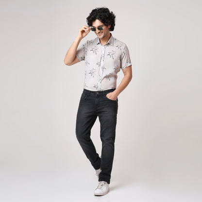 ABSTRACT FLORAL SHIRT