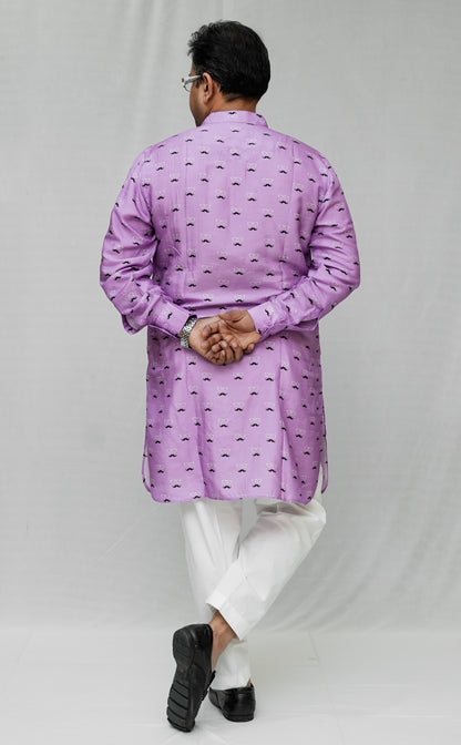 GROUCHO GLASS PRINTED MEN'S KURTS