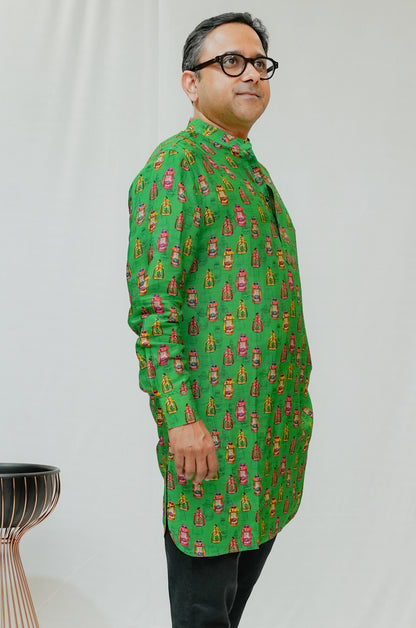 LANTERN PRINTED MEN'S KURTS