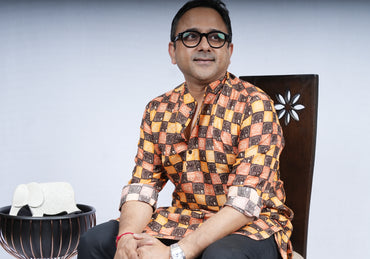ELEPHANT PRINT TRADITIONAL MEN'S KURTA