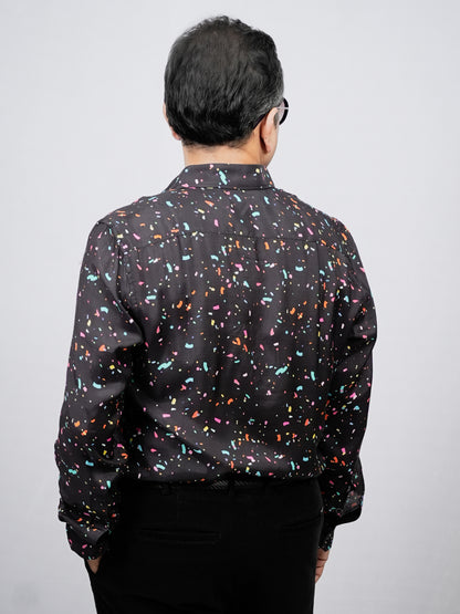 FUN BURST PRINT COTTON SHIRT