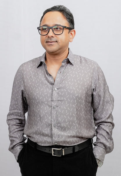 TETRIS PATTERN PRINTED SHIRT