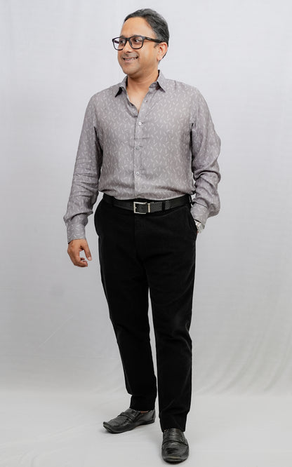 TETRIS PATTERN PRINTED SHIRT