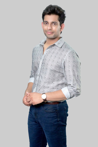 FINE STRIPE PRINTED SHIRT