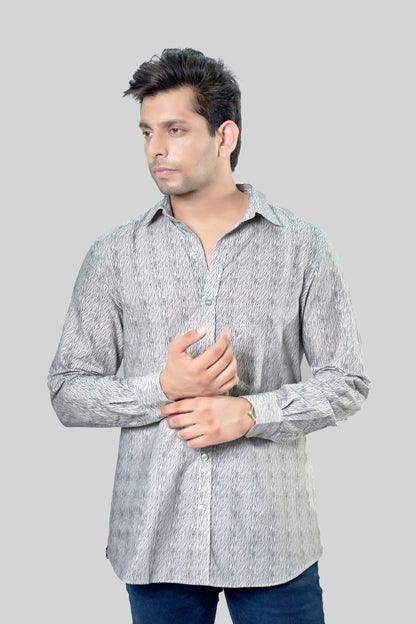 FINE STRIPE PRINTED SHIRT