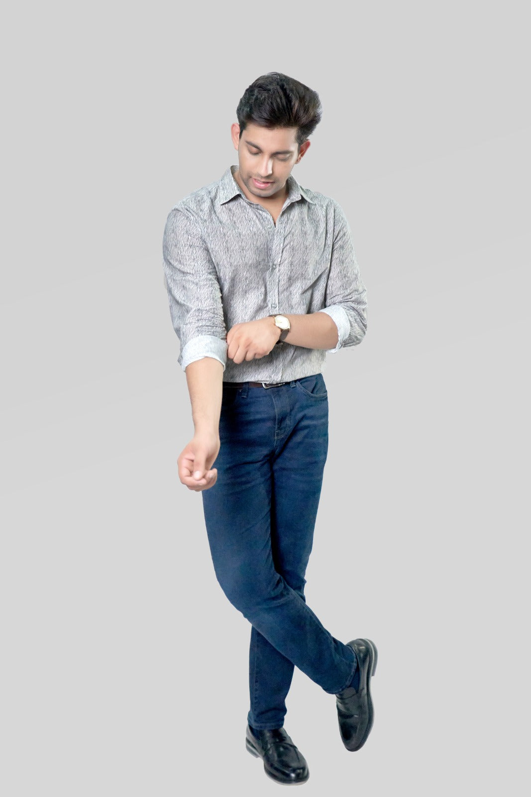 FINE STRIPE PRINTED SHIRT