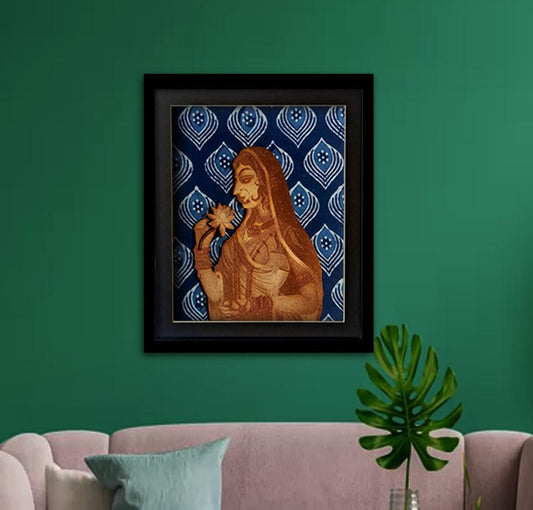 BANI THANI FRAME - Sanganeri Print on Cotton