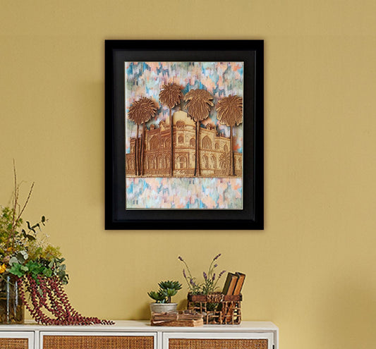 HUMAYUN’S TOMB FRAME - Abstract Print on Velvet