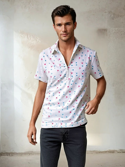 CAPLIN LINEN WOVEN POLO
