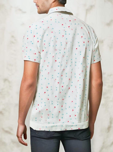 CAPLIN LINEN WOVEN POLO