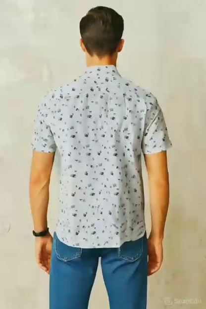 MULTICOLOR CARD PRINT SHIRT