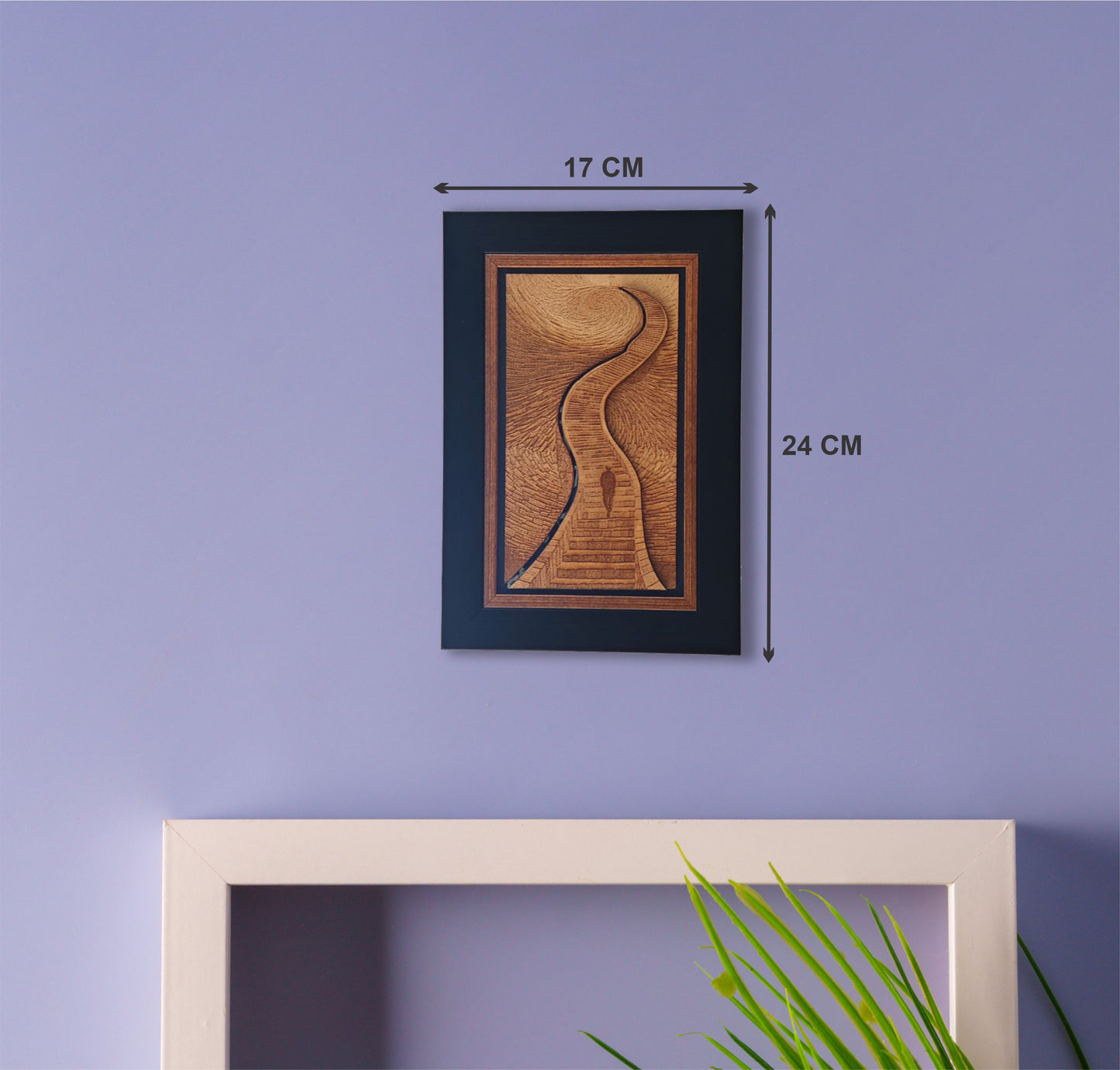 TO THE MOON - To the moon painting wood engraved picture Frame